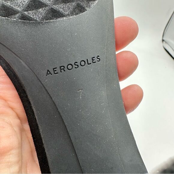 New Aerosoles Women’s Lana Crystal Heeled Ankle Strap Sandal in Black Size: 7M‎ - Picture 7 of 12